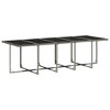 vidaXL Patio Dining Set of 14 Gray PE Rattan Large - 3 of 4