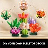 Hogokids Succulent Plants Building Set, Unique Mother Day Botanicals with Pots, DIY Flower Decor for Home and Office (570PCS) - 4 of 4