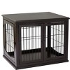 Dog Crate Furniture for Small Dogs,Indoor Decorative Dog Kennel with Lockable Doors,End Table Style Pet Cage with Double Entry – LAOTIES - 4 of 4