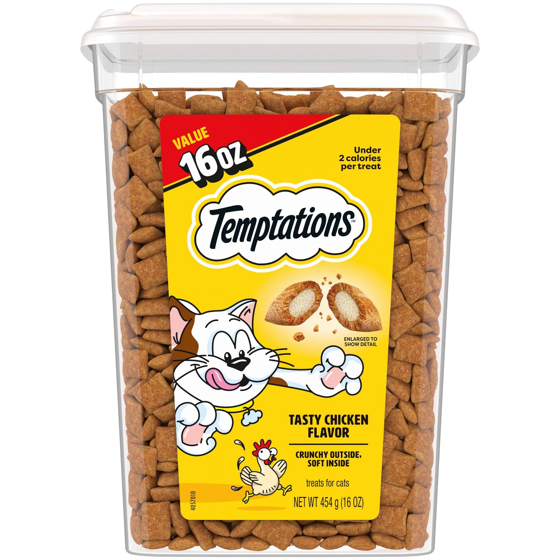 Temptations Classic Tasty Chicken Flavor Crunchy Cat Treats - 16oz