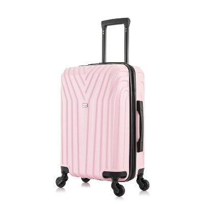 Adjustable Handle Hard Shell Suitcase 36L - Light Pink | Carry-On