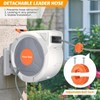 Retractable Hose Reel, Heavy Duty Garden Hose Reel with 9 Function Nozzle, Automatic Rewind, Any Length Lock, 180° Swivel Bracket - 4 of 4