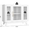 Kitchen Storage Cabinet,Kitchen Pantry Storage Shelf with Door and Shelves，Modern Coffee Bar Console Cabinet - 3 of 4