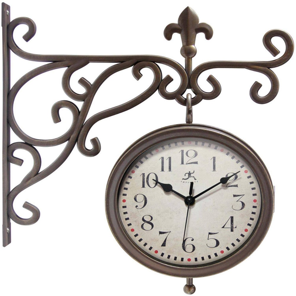 Photos - Wall Clock 8" Beauregard  Brown - Infinity Instruments