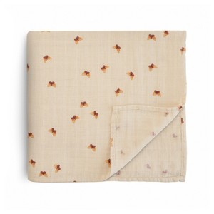 Mushie Organic Cotton Muslin Swaddle Blanket - 1 of 4