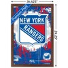 Trends International NHL New York Rangers - Maximalist Logo 23 Framed Wall Poster Prints - 3 of 4