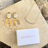 Adornia Gold 2-PIECE Statement Earring and Necklace HOLIDAY Set - 4 of 4