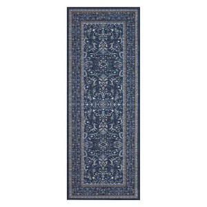 Coolmee Washable Vintage Floral Boho Area Rug for Living Room Non Slip Soft Low Pile Thin Floor Carpet for Bedroom, Dining Room - 1 of 4