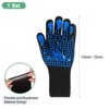 Unique Bargains Silicone Heat Resistant Fireproof Grilling Gloves 1472°F High Temp Resistance 1 Set - 3 of 4