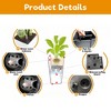 Kumasinova Set of 2 Faux Rattan Planters,Flower Plant Pots with Water Level Monitor Inner Bucket,Automatic Watering for Garden,Patio,Backyard - 4 of 4