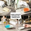 Aoibox Ceramic Soap Dish for Shower, Bar Cleaner Dish for Bathroom Kitchen Sink, Soap Saver Tray for Sponge or Shampoo, Easy to Clean - 3 of 4