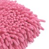 Unique Bargains Microfiber Chenille Wash Mitt Car Window Washing Cleaning Glove Duster Fuchsia 1 Pc - image 3 of 3