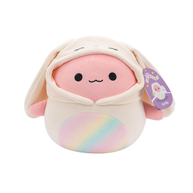 Squishmallows Easter Squad 5 Inch Plush | Archie the Axolotl in Bunny Hoodie, 2 of 6