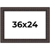 PosterPalooza | 3.5" Wide Ornate Brown Picture Frame - UV Acrylic, Backing Board, Hanging Hardware Included - 2 of 4