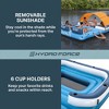 Bestway CoolerZ Tropical Breeze 6 Person Inflatable Party Island Large Relaxing Water Float with Detachable Sunshade and Cooler Bag, Blue/Orange - 3 of 4