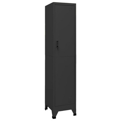 vidaXL Locker Cabinet Anthracite Steel Large Locker Cabinet : Target