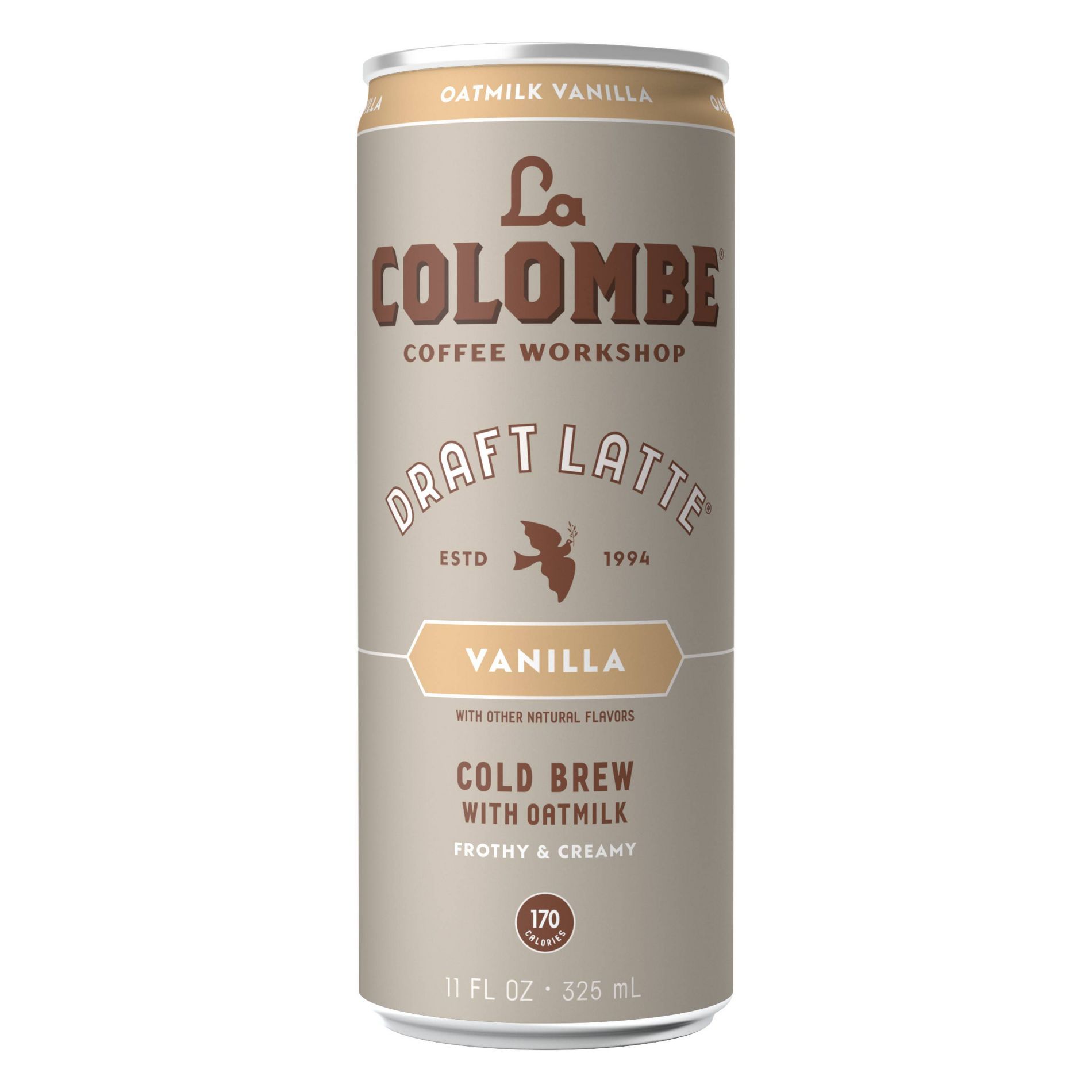 La Colombe Vanilla Draft Latte with Oatmilk - 11 fl oz Can