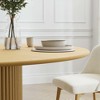 Lirago Solid Wood Round Dining Table for 4 People Nordic style 46*46 Natural - 4 of 4