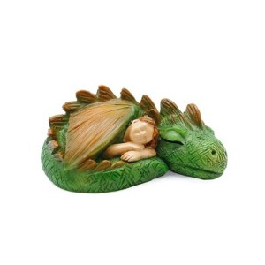 Marshall Home & Garden Fairy Garden Woodland Knoll Collection, Sleeping Fairy Dragon - 1 of 2