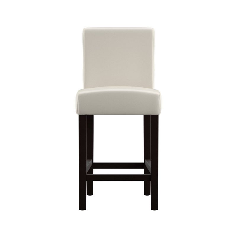 Set of 2 24&#34; Vermont Faux Leather Counter Height Barstool White - Inspire Q, 3 of 6