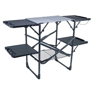 GCI Outdoor Slim-Fold Cook Station Outdoor Camp Kitchen - Black - 1 of 4