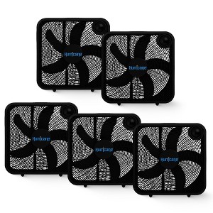 Hurricane Classic 20" Floor Box Fan – Powerful and Quiet 3-Speed Cooling for Home, Greenhouse, Office, Gym, and Garage. Black, 5 Pack - 1 of 4