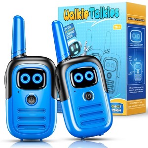FUNFORFUN Kids Walkie Talkies for 3-8 Year Old, Toys for Boys 3-5, Mini Robots Walkies Talkie Outdoor Toys for Boys Girls, Birthday Gifts-Green - 1 of 4