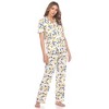 Women's Tropical Print Pajama Set - White Mark - 3 of 4