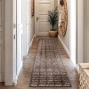 World Rug Gallery Bohemian Stripe Lines Shag Rug – White – Easy to Clean, Medium Pile – Perfect for Living Room, Bedroom, or Entryway - 2 of 4