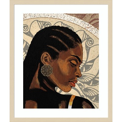 Expressions II Svelte Natural Framed Giclee Print