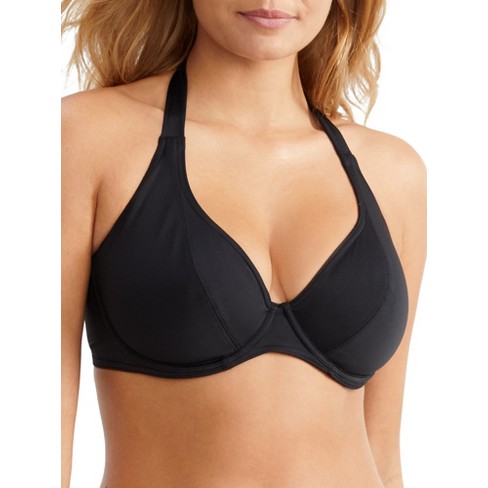 Jewel Cove Black Bandeau Bikini Top from Freya