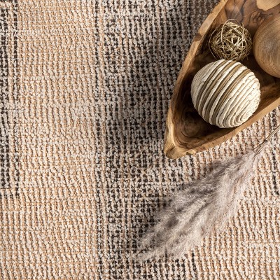 Ginger Cotton-Blend Handmade Area Rug in Earthy Tones 5' x 8'