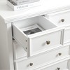 Dresser For Bedroom, Modern 6 Drawers Dresser W/Large Storage Space And Metal Handles, Chest Of Drawers, Anti-Tipping Dresser For Living Room - 4 of 4
