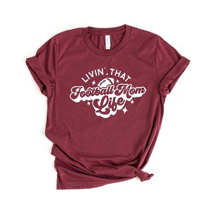 Simply Sage Market Women's Livin' That Football Mom Life Short Sleeve Graphic Tee - 1 of 4