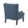 Upholstery Nailhead Trim Accent Chair with Foam Cushion, Attached Cushions and Removable Cover - 4 of 4