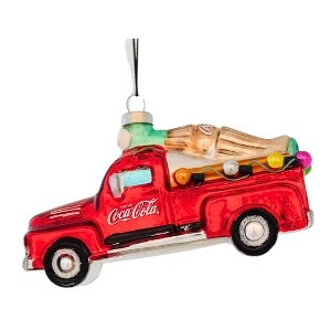 Kat + Annie 3.0 Inch Coca-Cola Delivering The Holidays Red Truck Licensed Product Tree Ornaments - 1 of 3