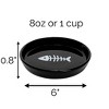 Park Life Designs 2c Oscar Classic Round Cat Bowl - Black - 4 of 4