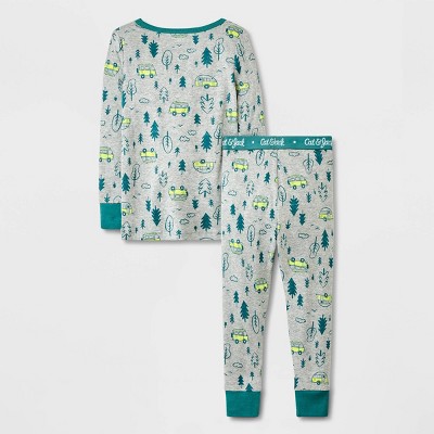 Toddler Boys' Organic Cotton 2-Piece Pajama Set Alligators Cat & Jack 12M NWT 