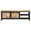 vidaXL TV Stand 47.2 in.x11.8 in.x15.7 in. Solid Wood Mango - 3 of 4