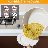 NewHome"White Nonstick Granite Cookware Set, Pots & Pans, Dishwasher Safe, Induction, Even Heat Cooking"White - 3 of 4