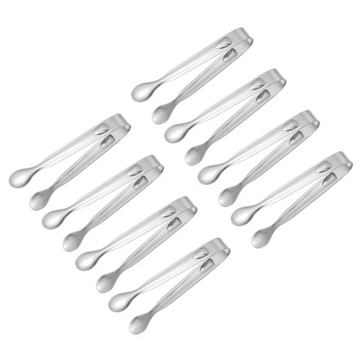 Unique Bargains Stainless Steel Mini Versatile Serving Tongs for Desserts and Appetizers
