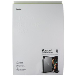 Ringke Fusion+ Series Case for Apple iPad Pro 12.9in (5th Gen, 2021) - Clear/Blk - 1 of 1