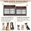 Whisen 44'' Heavy Duty Large Dog Crate with Lockable Wheels - 3 of 4