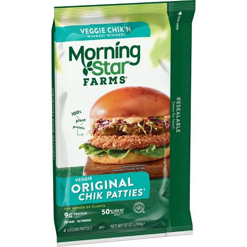 Morningstar Farms Original Frozen Chik Veggie Patties - 4ct/10oz : Target