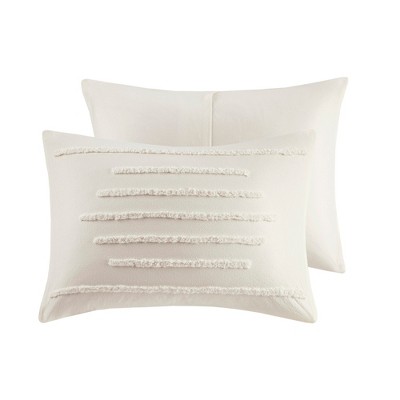 Intelligent Design 3Pcs Comforter Set, Modern Cozy Bedding Set, Cotton Bed Comforter, Ivory, Full/Queen — фото 6
