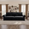 KWPZQEB 93.7" Convertible Sleeper Sofa Bed, 3-in-1 Pull Out Couch Bed with Nailhead Trim & Rolled Arm, Velvet Pull Out Sofa Bed for Living Room, Black - 4 of 4
