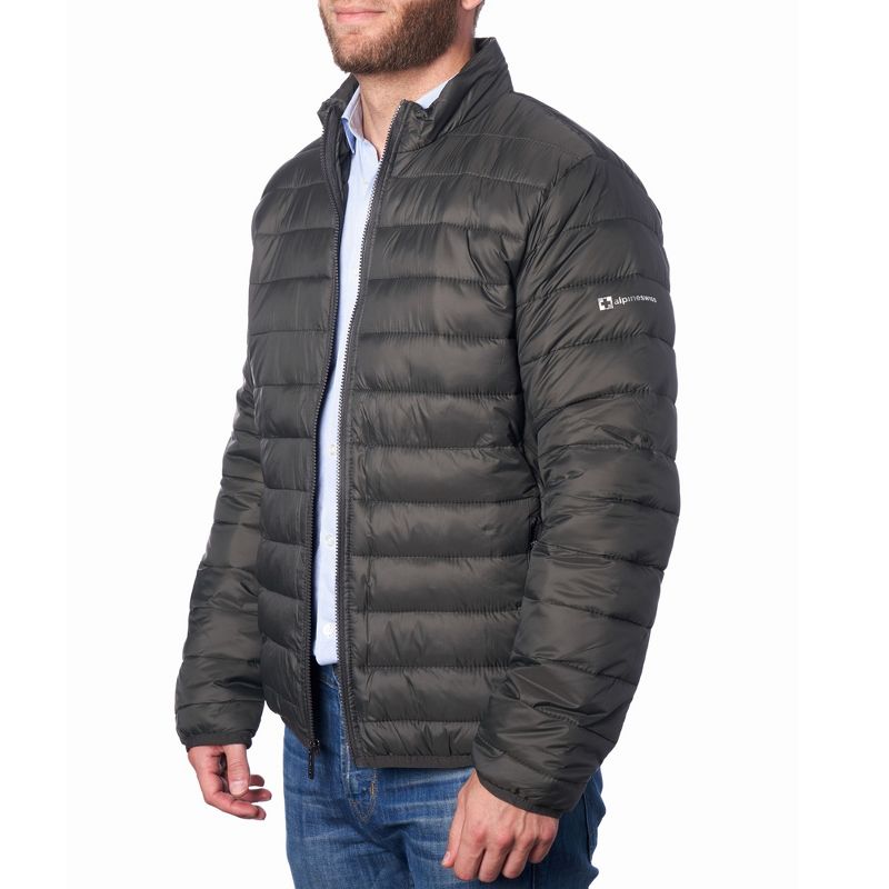 Alpine Swiss Niko Mens Down Alternative Jacket Puffer Coat Packable Warm Insulation & Lightweight, 5 of 10