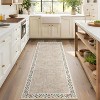 Area Rugs for Living Room Bedroom Modern Floral Bordered Rug Non-Slip Low Pile Accent Carpet Soft Foldable Rug Home Decor - 2 of 4