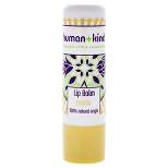 Human+Kind Lip Balm - Hydrating Lip Balm - Vanilla - 0.17 oz