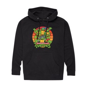 Men's - Teenage Mutant Ninja Turtles - Retro Art Graphic Fleece Pullover Hoodie - 1 of 4